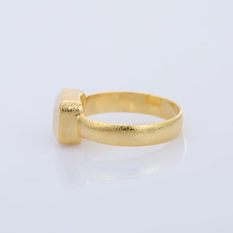 rectangular shape moonstoneリング