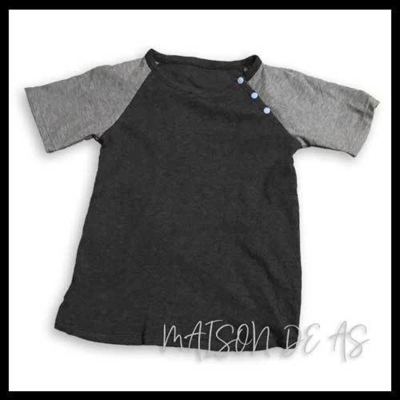 半/長袖】ベビー用ラグランスリーブTシャツ♡サイズ 80【型紙
