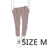 アンクル丈テーパードパンツ♡サイズM【型紙ダウンロード販売】