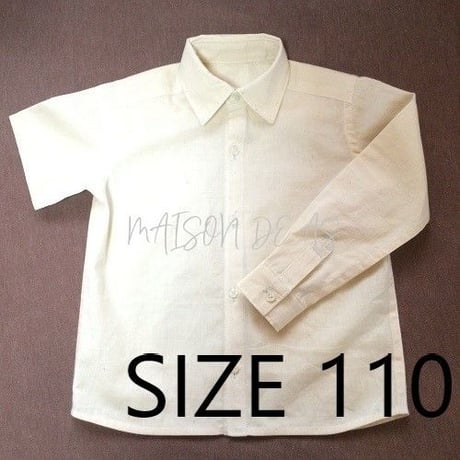 子供用短/長袖シャツ♡サイズ110【型紙ダウンロード販売】