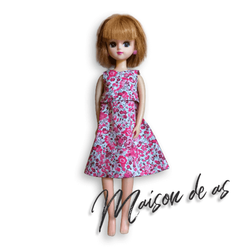 リカちゃん服ハンドメイド♡サンドレス リカちゃん服ハンドメイド♡サンドレス リカちゃん服＊ハンドメイド