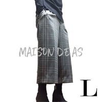 裏地型紙付ワイドパンツ♡サイズL【型紙ダウンロード販売】