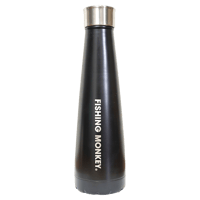 フィッシングステンレスボトル450ml　ブラック　フィッシングモンキー/FISHING MONKEY