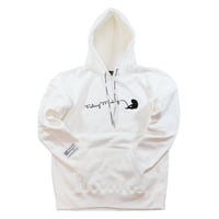 3Dラバーロゴフーディー　WHITE フィッシングモンキー/FISHING MONKEY