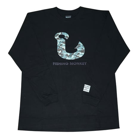 ロングスリーブ　フィッシュフック　カモ　フィッシングモンキー/FISHING MONKEY