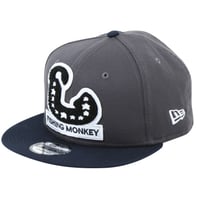 スナップバックキャップ　NEW ERA　CHARCOAL＆NAVY　フィッシングモンキー/FISHING MONKEY