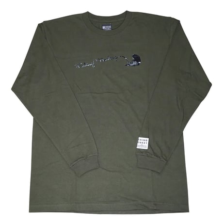 ロングスリーブ　3Dラバーロゴ　フィッシングモンキー/FISHING MONKEY