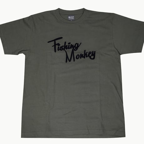 ショートスリーブ　フロッキーロゴ　フィッシングモンキー/FISHING MONKEY
