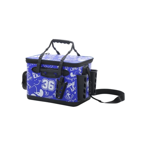 フィッシング用バッグ 黒と青 中型 フィッシング用バッグ 黒と青 中型