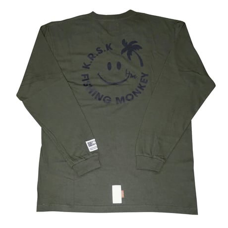 ロングスリーブ　パームツリー（バックロゴ有り）　フィッシングモンキー/FISHING MONKEY