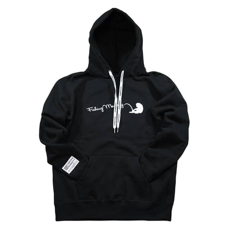 3Dラバーロゴフーディー　BLACK  フィッシングモンキー/FISHING MONKEY