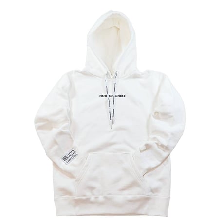 スモールロゴフーディー　WHITE　フィッシングモンキー/FISHING MONKEY