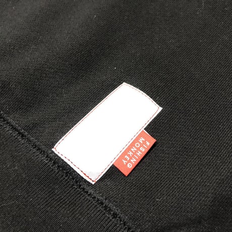 フロッキーロゴフーディー　BLACK　 フィッシングモンキー/FISHING MONKEY