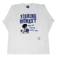 ロングスリーブ　フィッシュボーイ　ロゴ　フィッシングモンキー/FISHING MONKEY