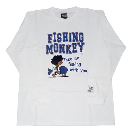 ロングスリーブ　フィッシュボーイ　ロゴ　フィッシングモンキー/FISHING MONKEY