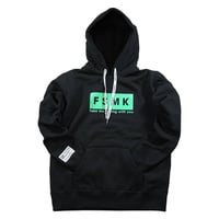 ボックスロゴフーディー　BLACK フィッシングモンキー/FISHING MONKEY