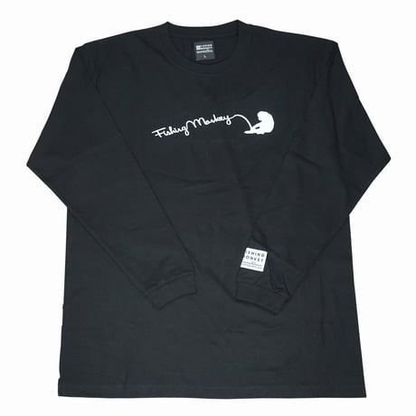 ロングスリーブ　3Dラバーロゴ　フィッシングモンキー/FISHING MONKEY