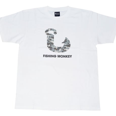 ショートスリーブ　フィッシュフック　カモ　フィッシングモンキー/FISHING MONKEY
