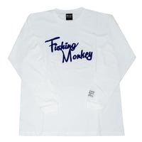 ロングスリーブ　フロッキーロゴ　フィッシングモンキー/FISHING MONKEY