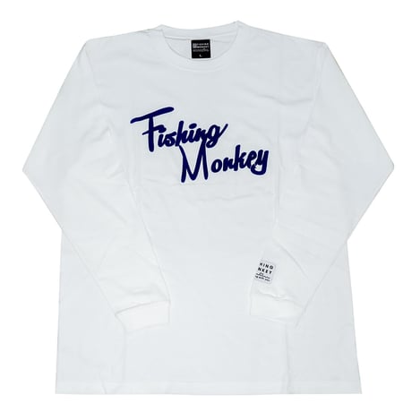 ロングスリーブ　フロッキーロゴ　フィッシングモンキー/FISHING MONKEY