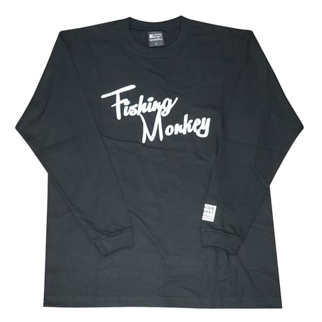 ロングスリーブ　フロッキーロゴ　フィッシングモンキー/FISHING MONKEY