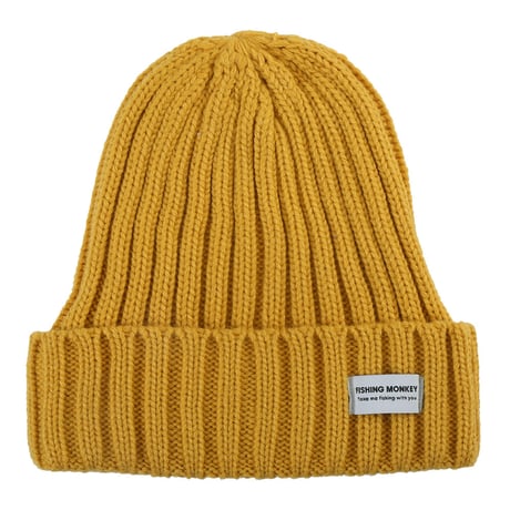 ニットビーニー　MUSTARD フィッシングモンキー/FISHING MONKEY