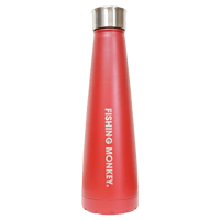 フィッシングステンレスボトル450ml　レッド　フィッシングモンキー/FISHING MONKEY
