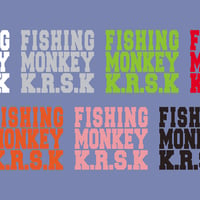 K.R.S.Kカッティングステッカー　フィッシングモンキー/FISHING MONKEY