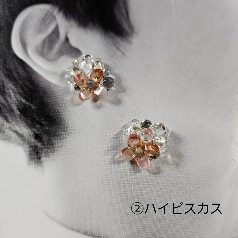 花の雫ピアス 花の雫ーハイビスカス | Finemotion 💜 haruyo's shop