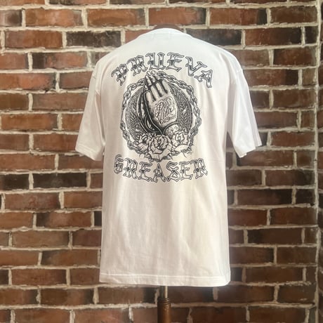 GREASER -PRUEVA x GREASER - REZA - T-Shirt  WHITE