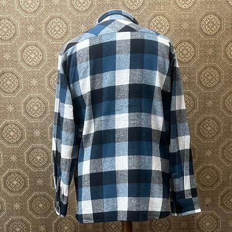 BLUCO(ブルコ)BUFFALO CHECK FLANNEL SHIRT 155-11-048ネイビー
