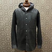 BLUCO(ブルコ)CORDUROY WORK SHIRT  155-11-007　チャコール