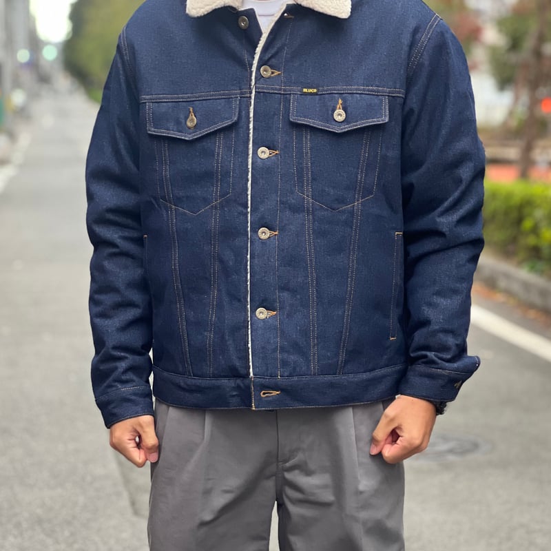BLUCO(ブルコ)1307 DENIM BOA RIDERS JACKET | LOCAL BLUCO(ブルコ)1307 DENIM BOA RIDERS JACKET | LOCAL