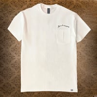 the DRIVEN POCKET TEE ① WHITE