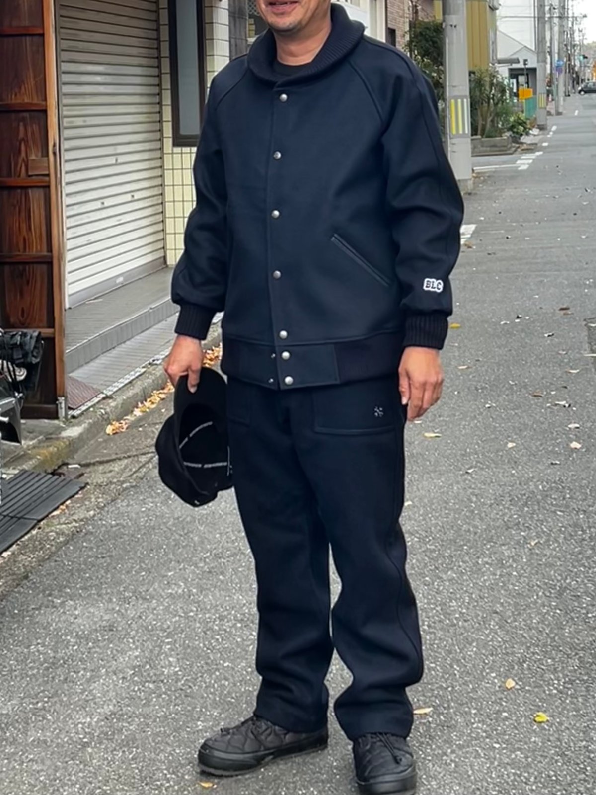 ブルコ　HEAVY MELTON PHARAOH COAT ブラック　XL BLUCO（ブルコ） HEAVY MELTON PHARAOH COAT ヘビー メルトン ファラオ