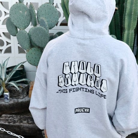 PRUEVA =CHOLO SAMURAI= Hoodie「KAZUMA KURAMOTO Model」 GRAY
