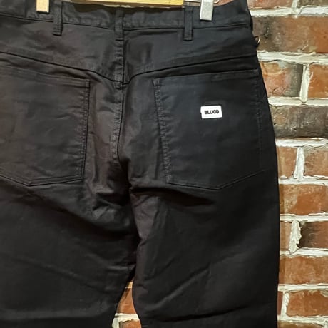 BLUCO(ブルコ）CORD CLOTH SAILOR WORK PANTS　155-41-037　ブラック
