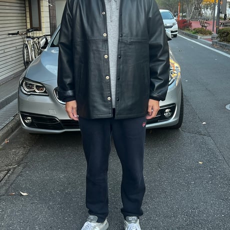 BLUCO（ブルコ) 147-31-008 LEATHER COACH JACKET