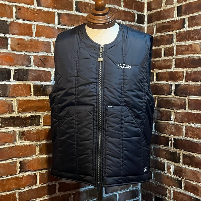 s*s様 BLUCO ブルコ キルティング ベスト カラー：ブラック 全3色【BLUCO/ブルコ】2024AW「Rib Collar Quilting Vest
