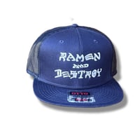RAMEN&DESTROY® ラーメン＆デストロイ Original MESH CAP ネイビー