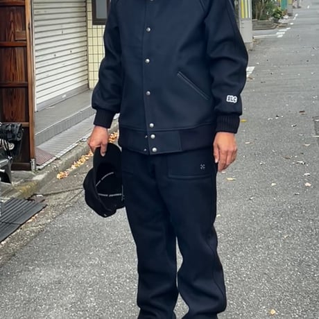 BLUCO(ブルコ)157-34-009 HEAVY MELTON PHARAOH COAT ネイビー