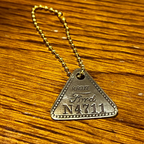 FORD TRIANGLE BRASS TAG