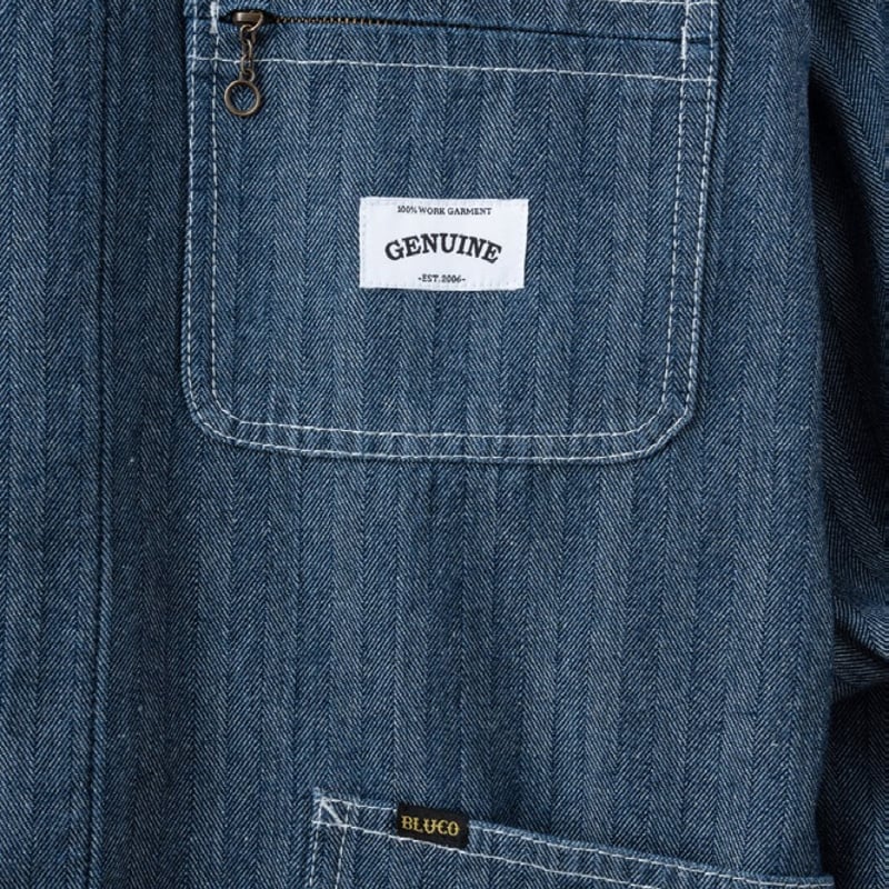 BLUCO/ブルコカバーオールデニムXL