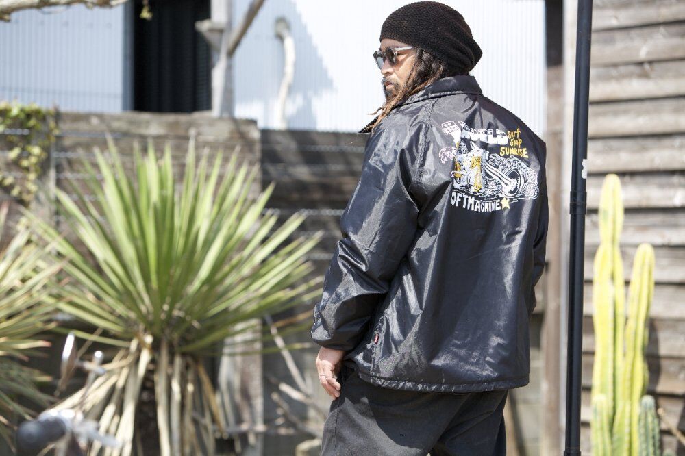 BLUCO ライジングサンコーヒーボアコーチジャケット