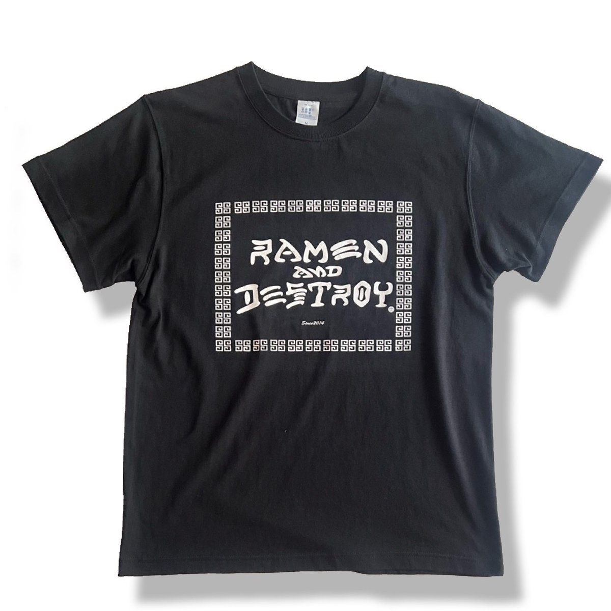 RAMEN&DESTROY® Original T-shirt Type1 シンプル Blac
