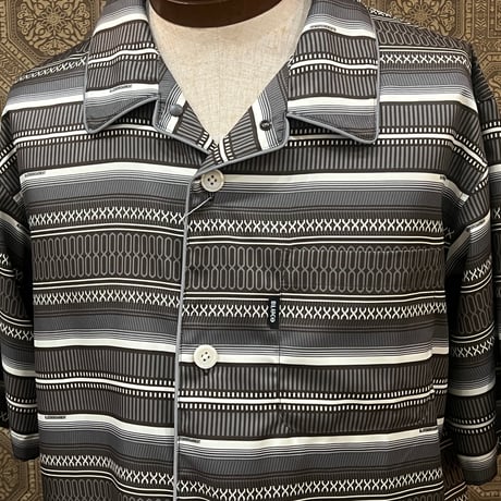 BLUCO(ブルコ)POOLSIDE SHIRT S/S -MEXICAN-ブラウン153-21-009