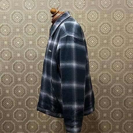 BLUCO(ブルコ)  157-31-038 OMBRE CHECK WINTER WORK JACKET BLACK