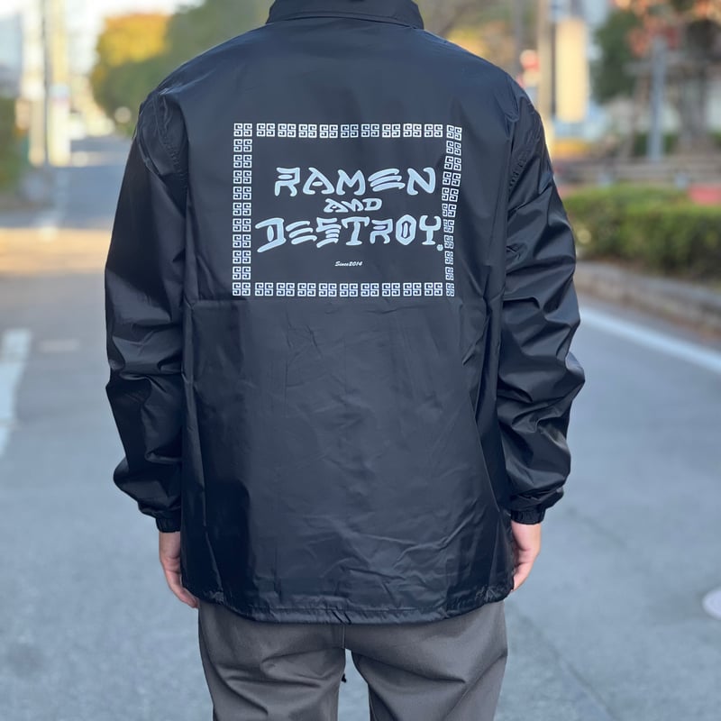 RAMEN&DESTROY Original Coach Jacket Black | LOC