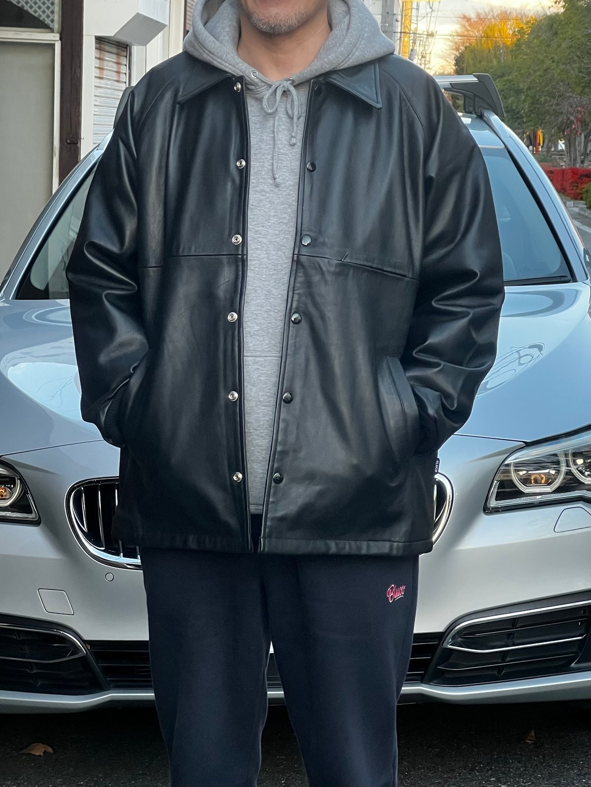 BLUCO(ブルコ) 147-31-008 LEATHER COACH JACKET | LO BLUCO(ブルコ) 147-31-008 LEATHER COACH JACKET | LO