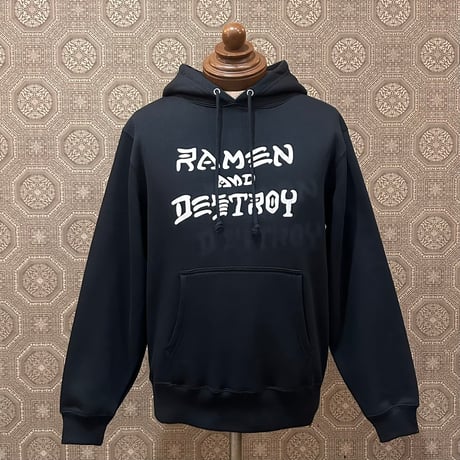 RAMEN&DESTROY® ラーメン＆デストロイ Original Hoodie  Type2  BLACK